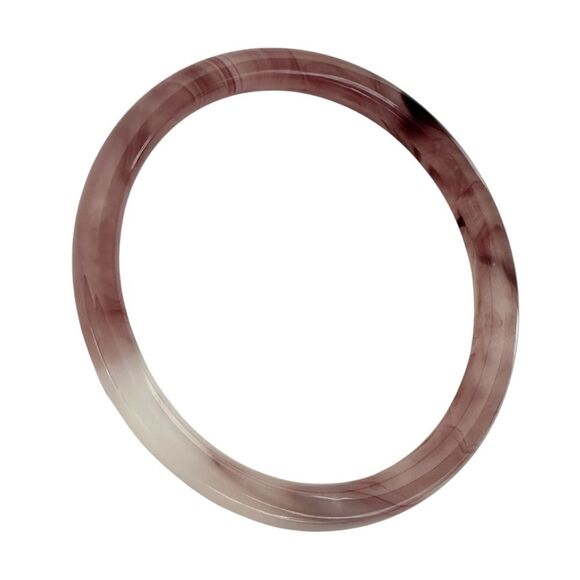 🆕Purple Jade Glass Bangle Bracelet - Picture 4 of 5